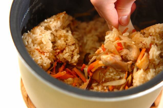 かしわ飯の作り方の手順7