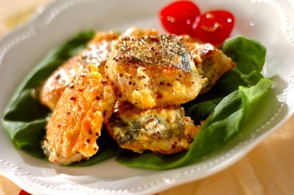 鮭のマスタードマヨ和え