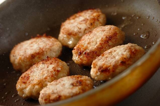 レンコン入りつくね丼の作り方の手順3