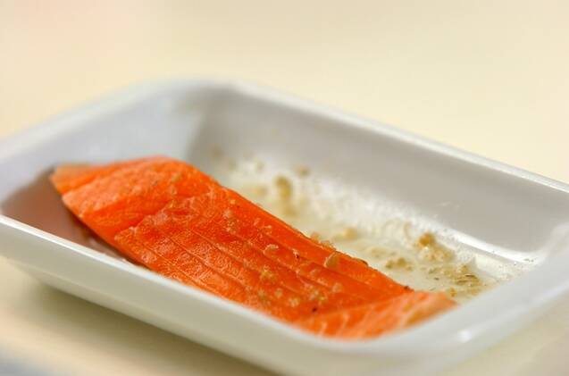 サーモンのゆず焼きの作り方の手順1