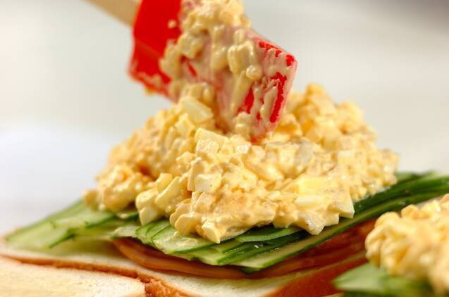 タケノコとハムのサンドウイッチの作り方の手順4