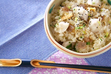 里芋の炊き込みご飯