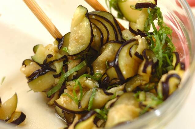 塩もみナスの即席漬けの作り方の手順3