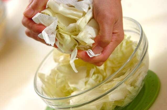 キャベツとユズの甘酢漬けの作り方の手順3