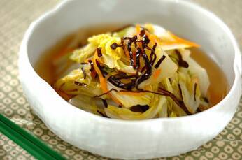 白菜の塩昆布煮