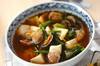 アサリと豆腐のピリ辛スープの作り方の手順
