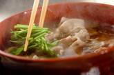 豚バラ肉とセリの常夜鍋の作り方3