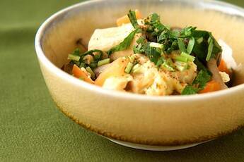 高野豆腐の卵とじ