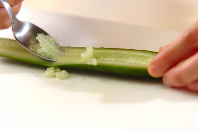 キュウリのパリパリ漬けの作り方の手順1