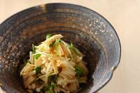 おつまみに！ホタテ缶とエノキのユズコショウ和え