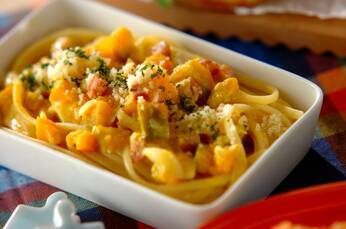 パンプキンクリームパスタ