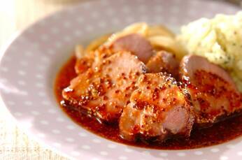 柔らかローストポークハニーマスタード添え