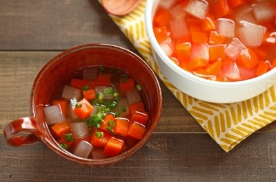 冷凍もできる作り置き 大根とにんじんの濃縮しょうがスープ レシピ 作り方 E レシピ 料理のプロが作る簡単レシピ