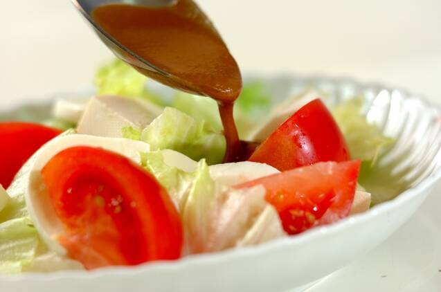 豆腐サラダの作り方の手順3