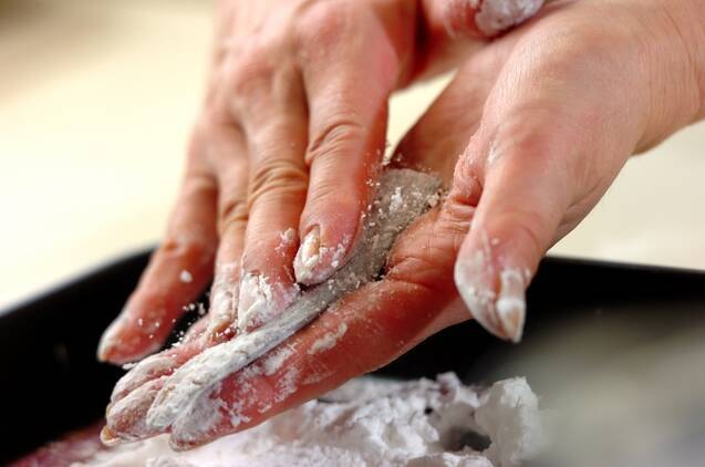 サンマの蒲焼山椒風味の作り方の手順3