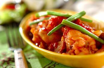 鶏手羽元の柔らかトマト煮