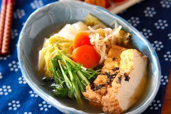 白菜と厚揚げの煮物