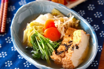 白菜と厚揚げの煮物