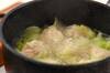鶏団子と白菜の春雨スープの作り方の手順4