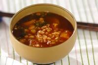 焼きナスの赤だし