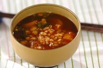 焼きナスの赤だし