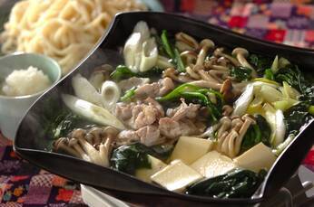 豚とホウレン草の塩鍋