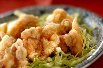 肉汁ジュワ〜!鶏のから揚げ 一晩漬け込む