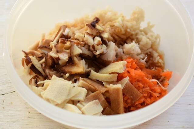 乾物のうま味が美味しい！砂糖不使用のヘルシーちらし寿司の作り方の手順5