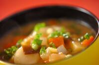 白玉と野菜のみそ汁