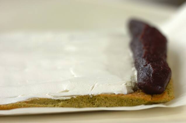 抹茶ロールケーキの作り方の手順8
