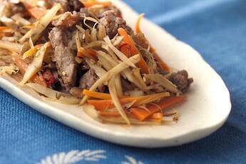 肉入りきんぴらゴボウ