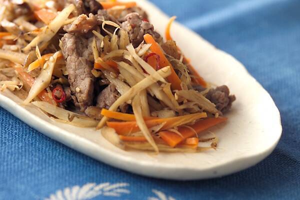 肉入りきんぴらゴボウ