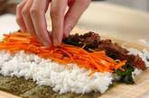 焼肉のり巻きの作り方4