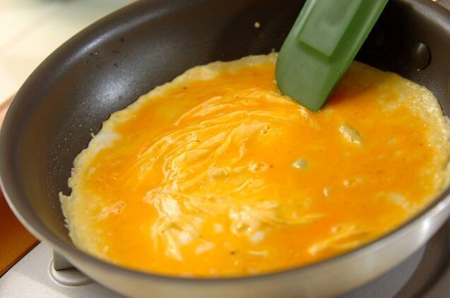 高菜オムレツの作り方の手順6