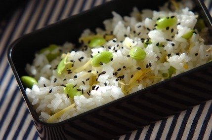 枝豆ショウガごはん