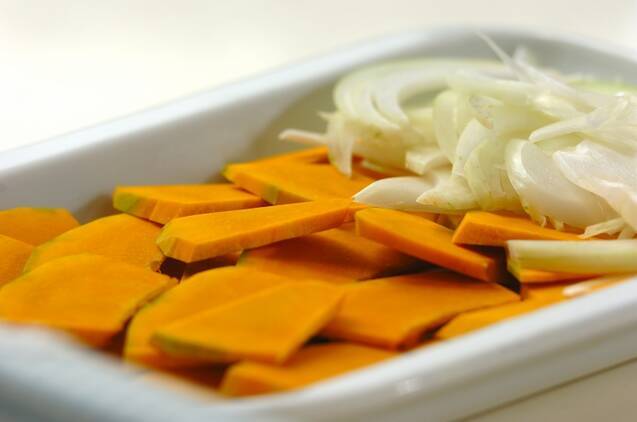 カボチャのポタージュの作り方の手順1