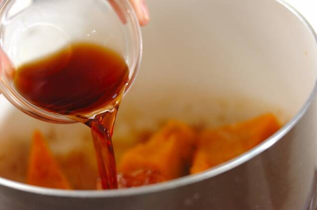 カボチャのおかか煮の作り方の手順3