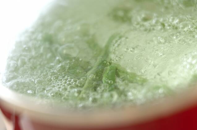 インゲンとジャガイモのジェノバ風サラダの作り方の手順1