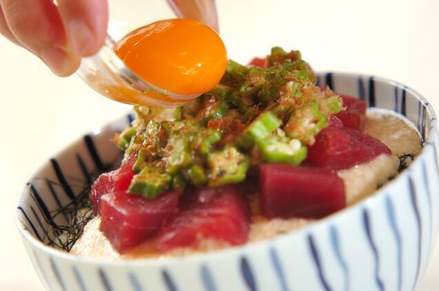 鉄火トロロ丼の作り方の手順7