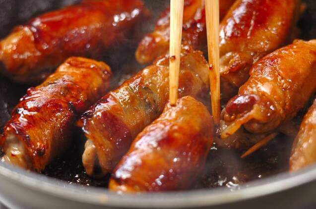 豚肉のワカメ巻きの作り方の手順4