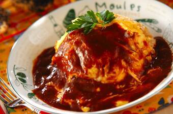 簡単!自家製デミグラスソースのオムライス