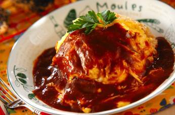 簡単！自家製デミグラスソースのオムライス