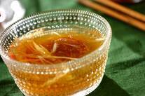 ミョウガの冷たいお吸い物