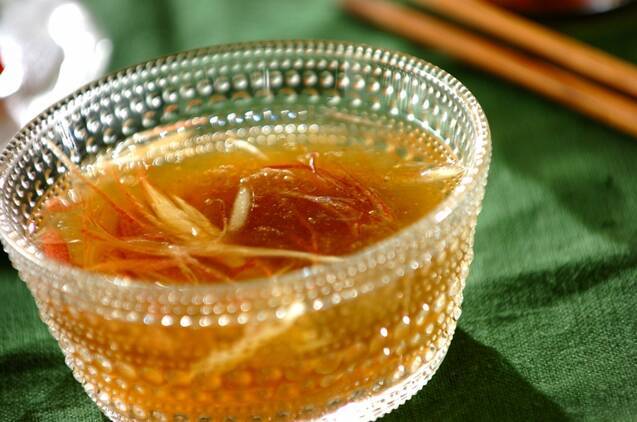 ミョウガの冷たいお吸い物