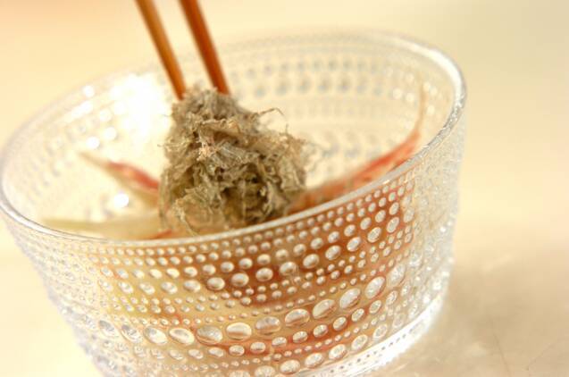 ミョウガの冷たいお吸い物の作り方の手順2