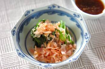 ホウレン草のおかかがけ