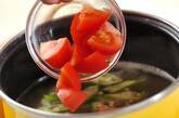 オクラとトマトのスープの作り方2