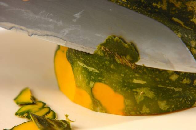 カボチャのハニージンジャーマリネの作り方の手順1