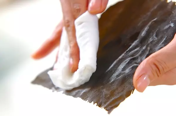 秋の味覚!もちもち栗おこわの下準備3