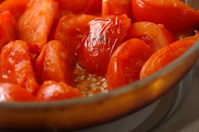焼きトマトの冷製パスタの作り方の手順2